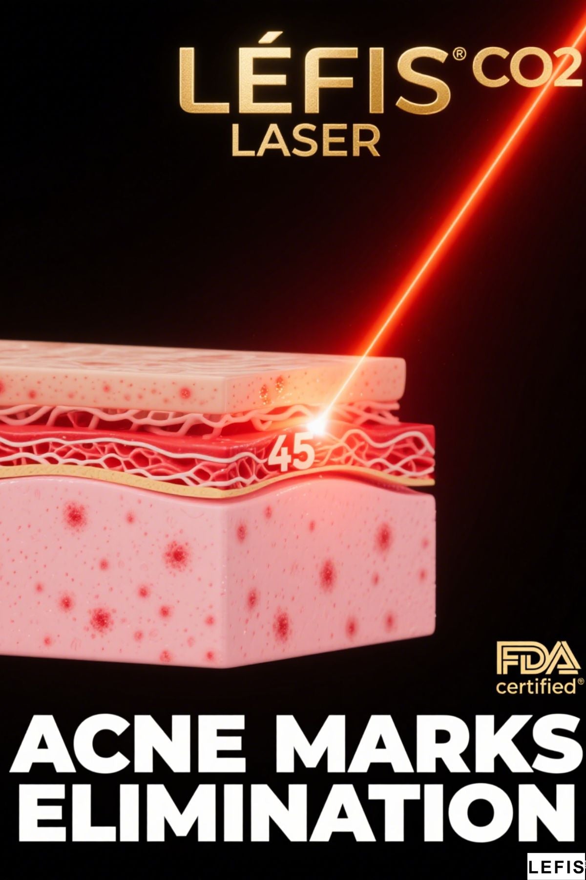 Lefis co2 laser acne marks elimination